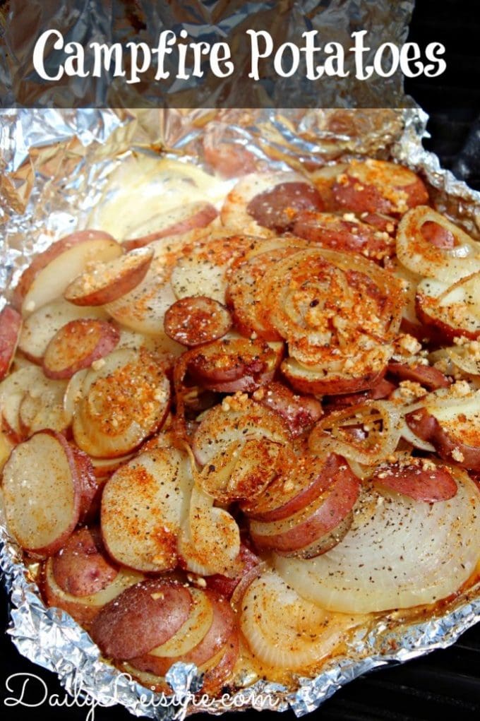 Campfire Potatoes...these are the BEST Camping Recipes!