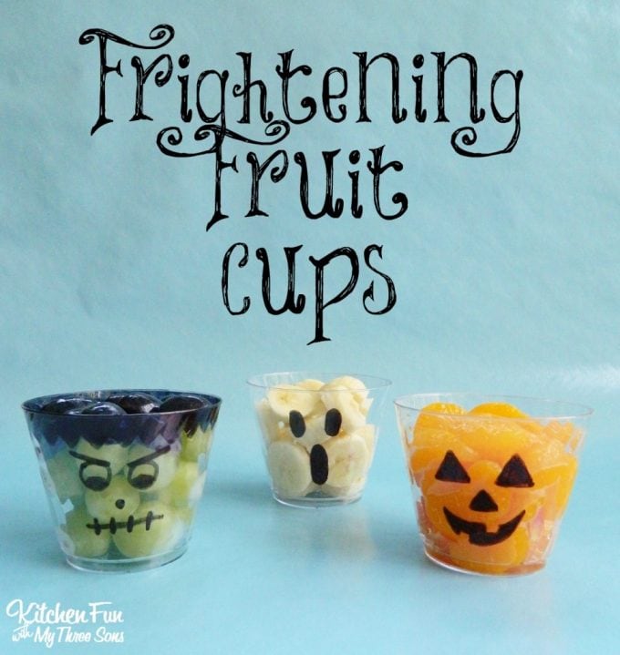 Halloween Fruit Cups
