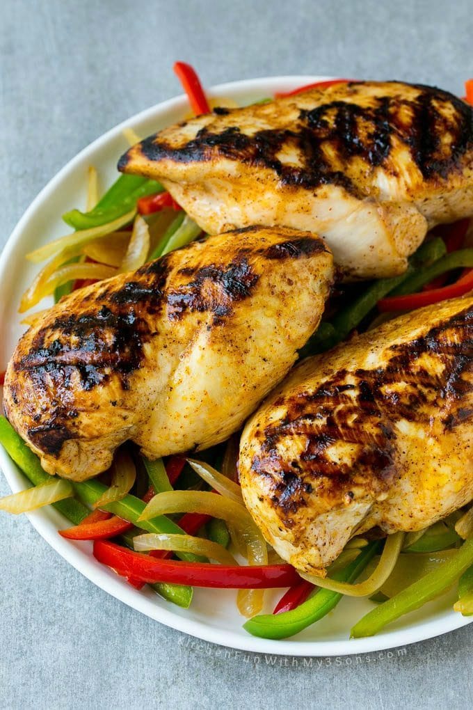 Grilled Chicken with Peppers