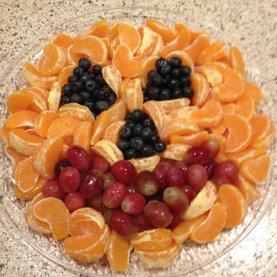 pumpkin fruit tray