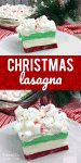 Christmas Lasagna Dessert pin