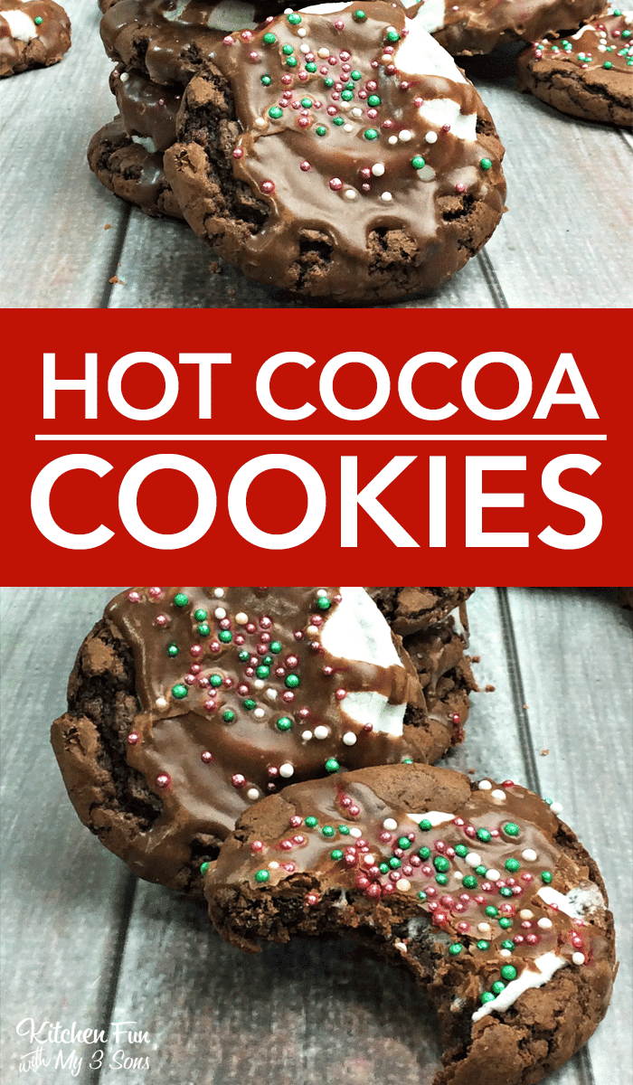 Hot Cocoa Cookies on a table