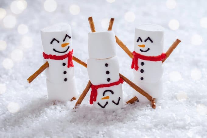 Christmas Marshmallow Snowman 