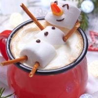 Marshmallow Snowman Hot Chocolate