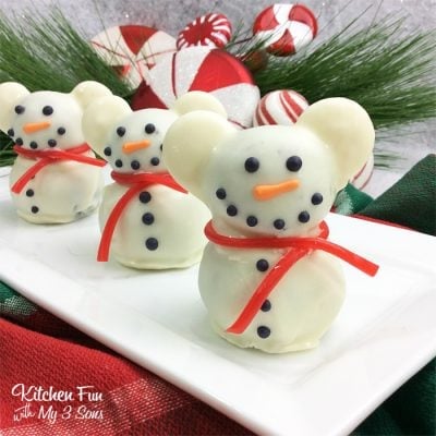 Mickey Mouse Snowman Truffles