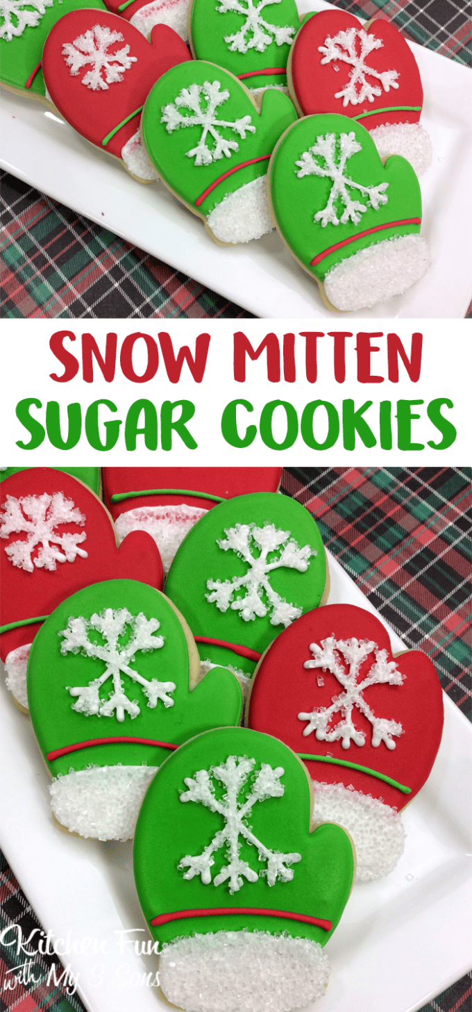 Snow Mitten Sugar Cookies