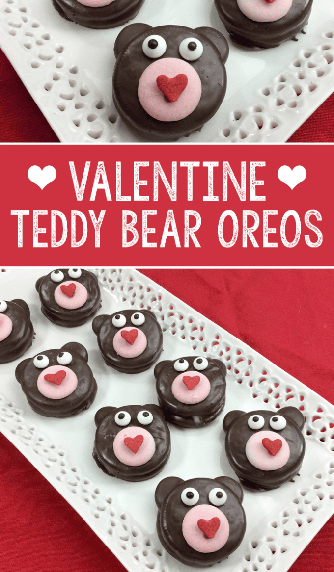 Valentine Teddy Bear Oreos