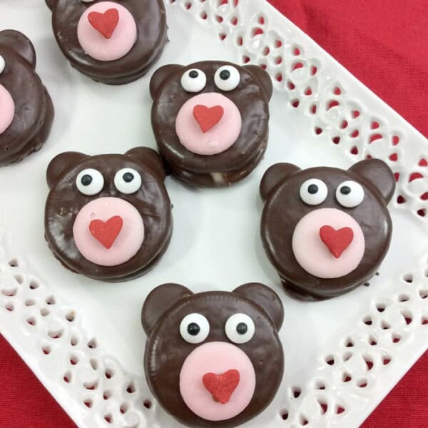 Valentine Teddy Bear Oreos