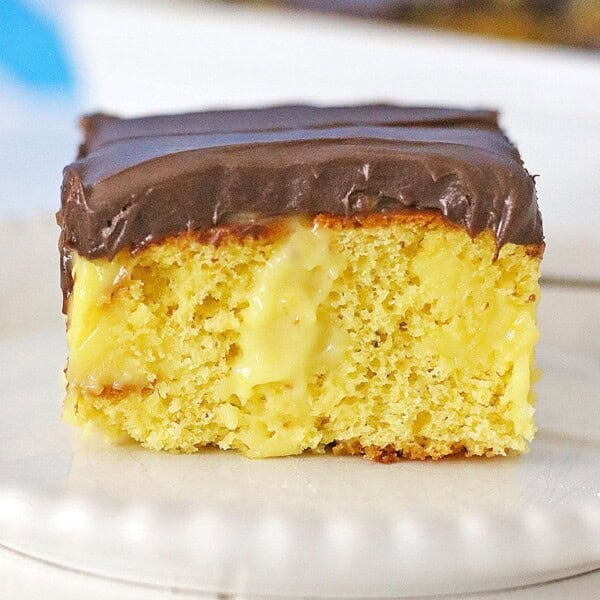 Boston Cream Poke Cake Feature
