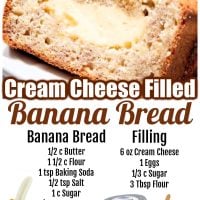 Cream Cheese Banana Bread Pin