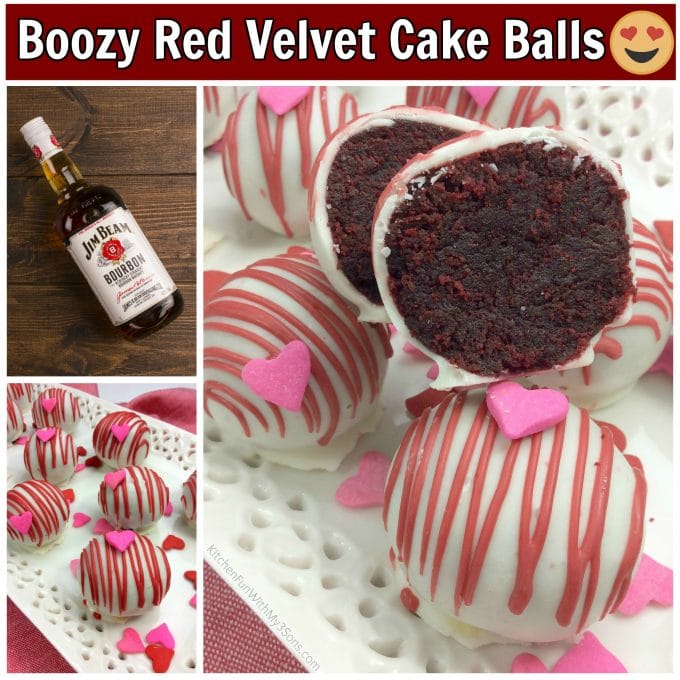Red Velvet Bourbon Cake Balls