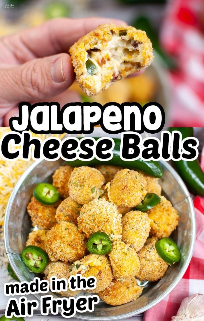 These Jalapeno Popper Bites are my new favorite appetizer and made in the Air Fryer. Full of cheese, bacon and bits of jalapenos, this is the perfect amount of spice. #recipes
