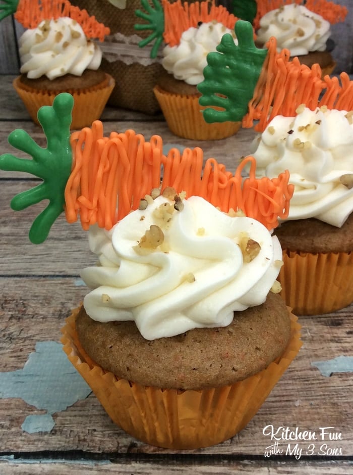 Easter Carrot Cupcakes 