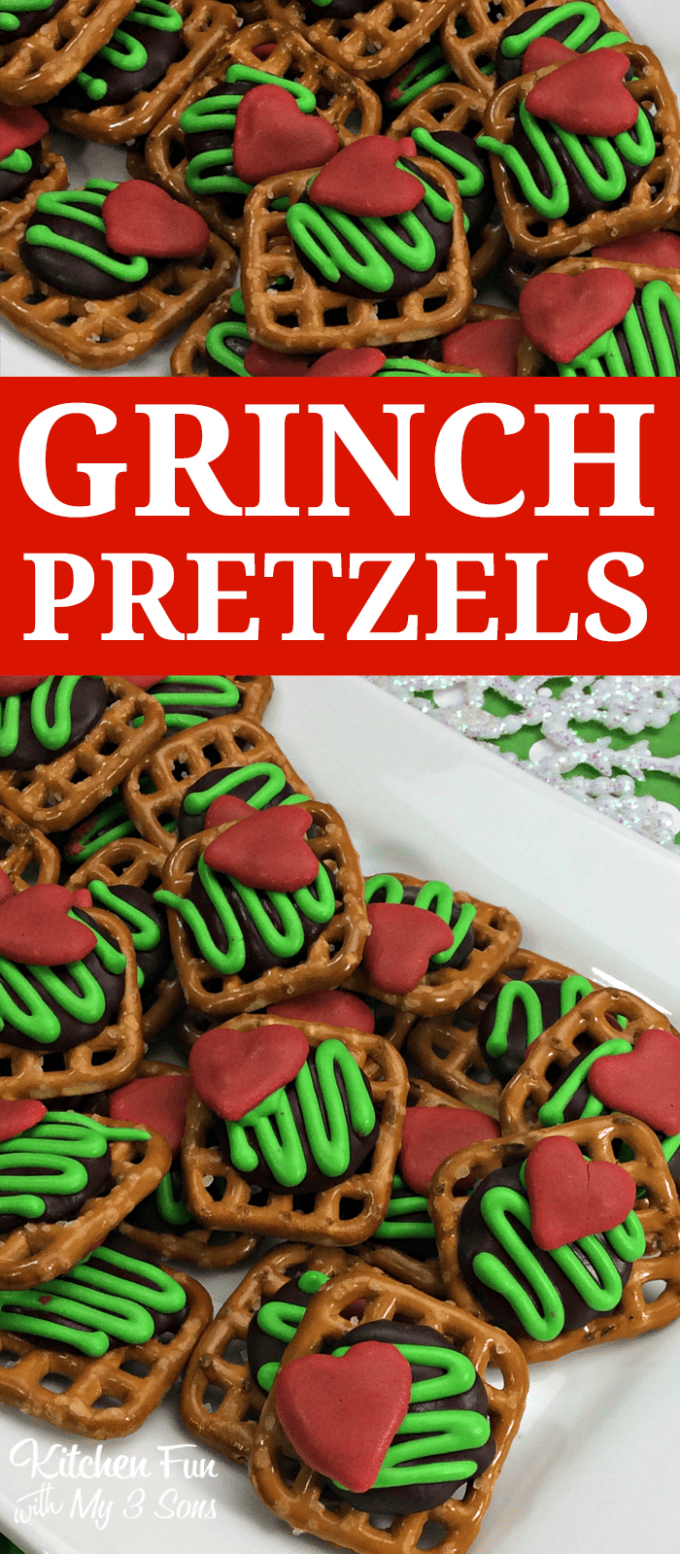 The Grinch Christmas Pretzel Treats
