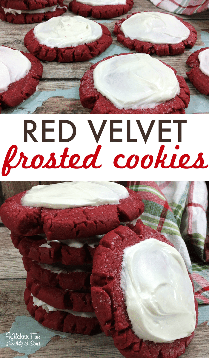 Red Velvet Frosted Cookies