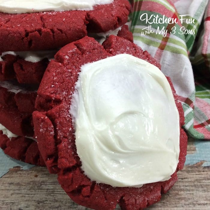 Red Velvet Frosted Cookies