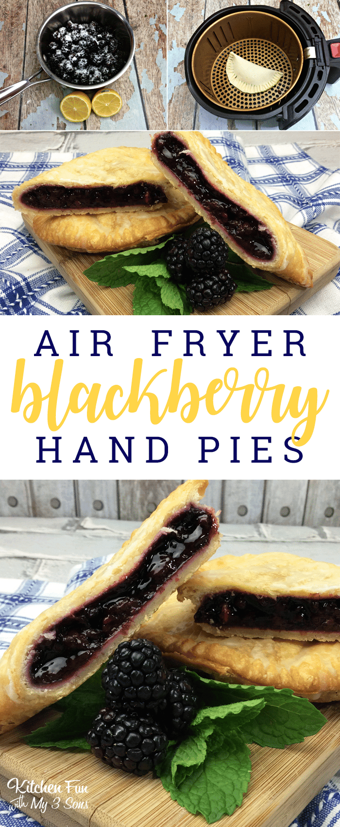 Air Fryer Blackberry Hand Pies