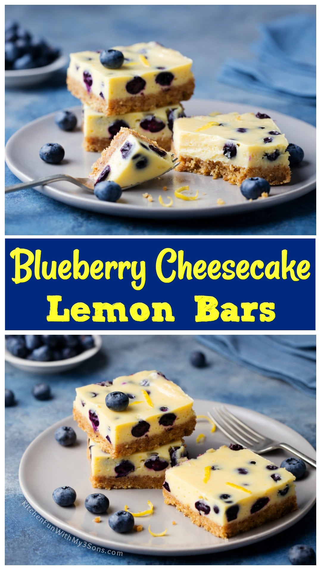 Blueberry Lemon Cheesecake Bars