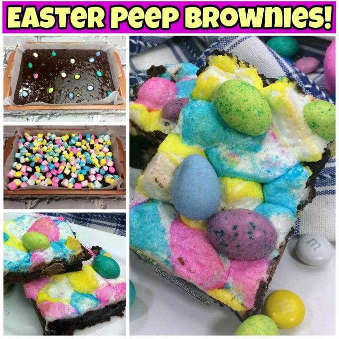Easter Peep Brownies
