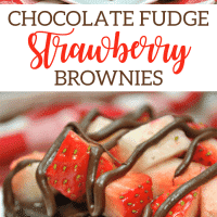 Chocolate Strawberry Brownies Pin
