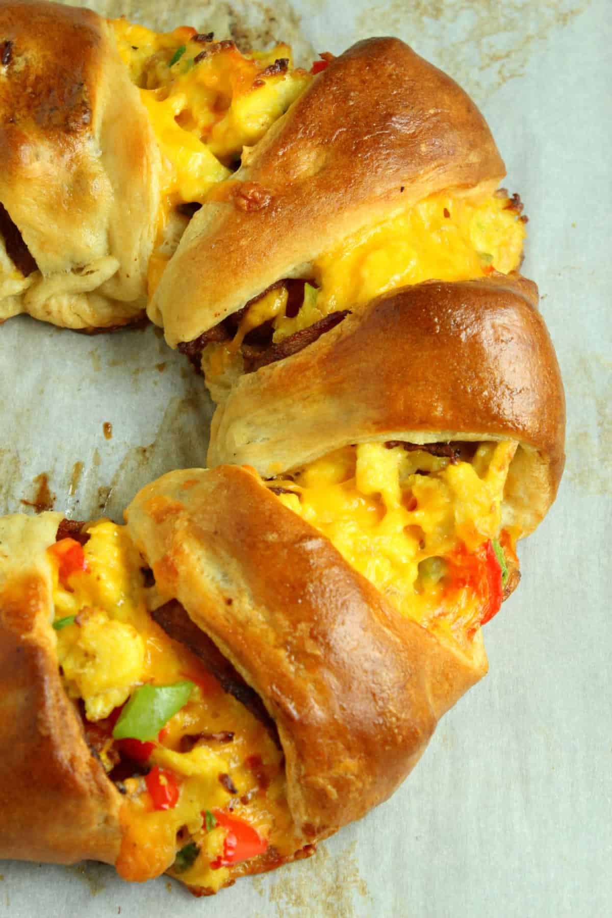 This Breakfast Crescent Ring is a family favorite and also great to make for a crowd. Breakfast Crescent Ring