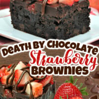 Chocolate Strawberry Brownies pin