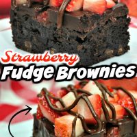 Strawberry Fudge Brownies