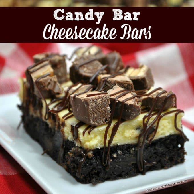 Candy Bar Cheesecake Bars