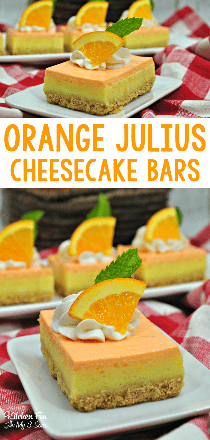 Orange Julius Cheesecake Bars