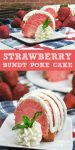 Strawberry And Cream Bundt Poke Cake
