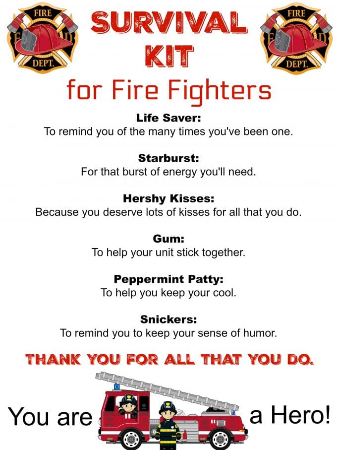 Survival Kit for Fire Fighters