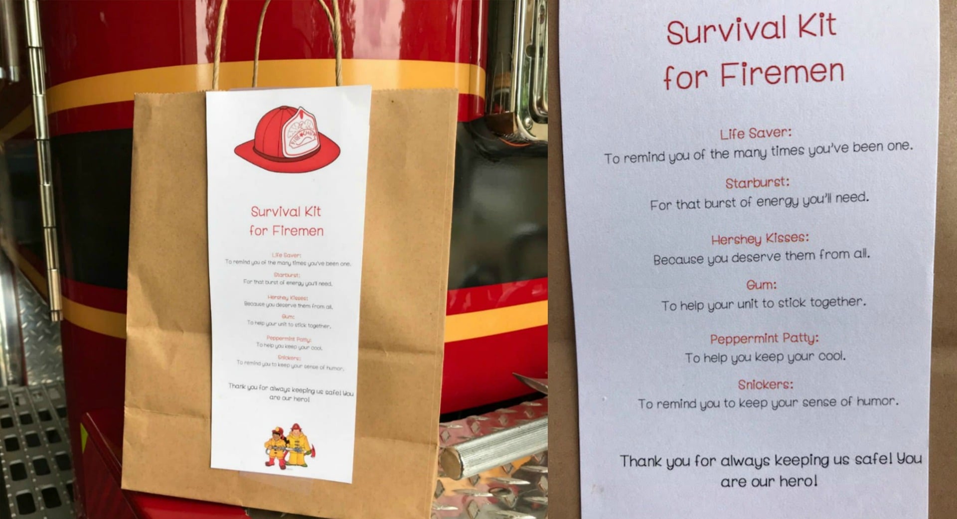 Firefighter Survival Kit - Kitchen Fun With My 3 Sons