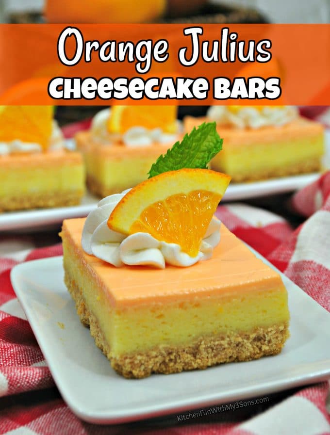Orange Julius Cheesecake Bars