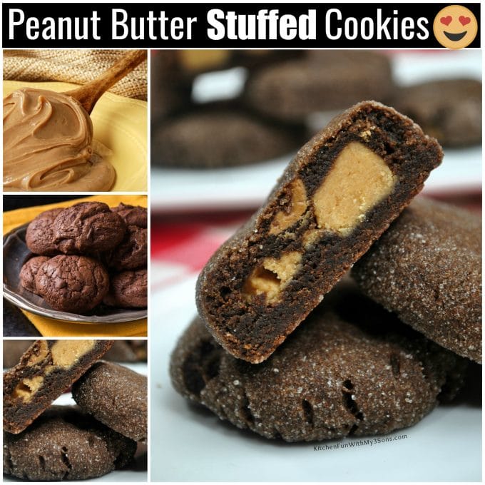 Peanut Butter Stuffed Cookies