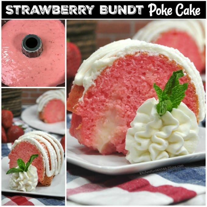 Strawberry Bundt Poke Cake