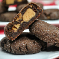 Peanut Butter Chocolate Stuffed Cookies feature