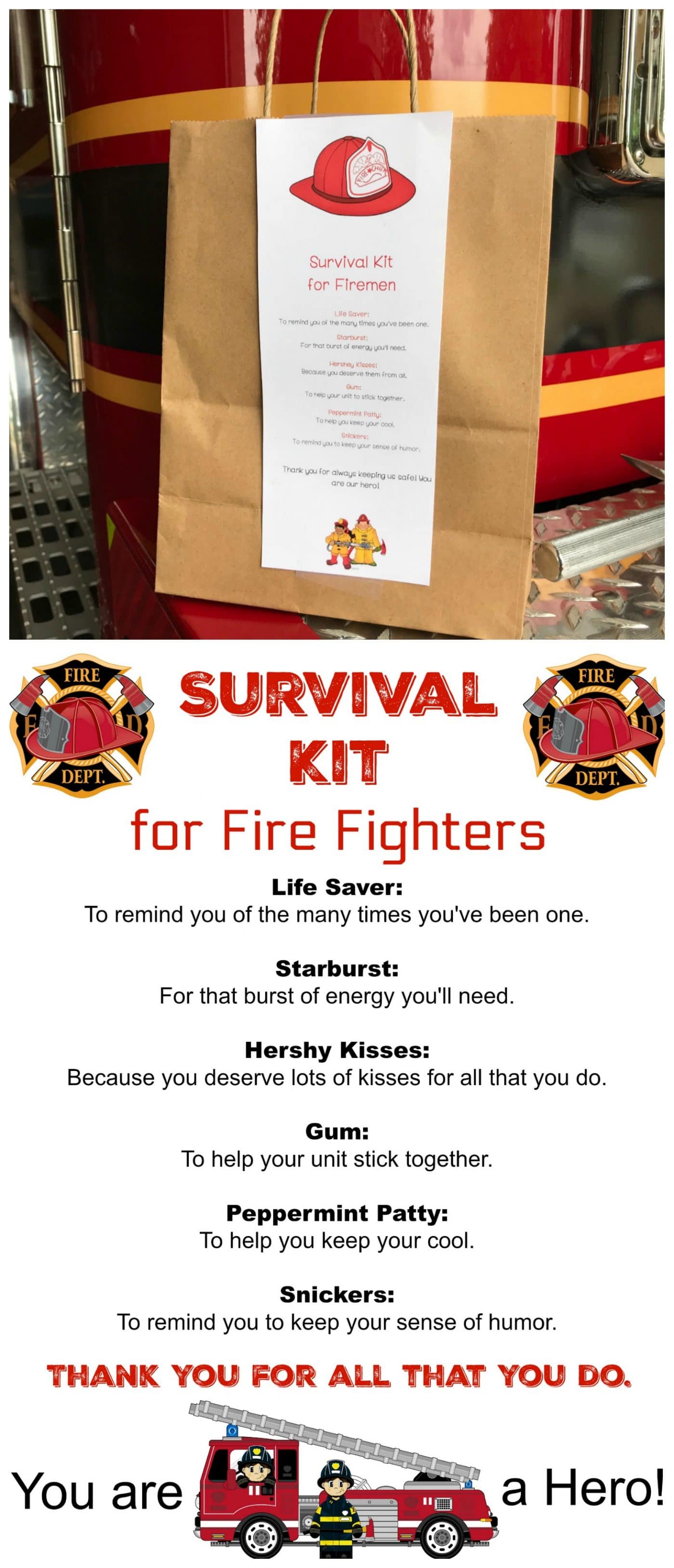 Survival Kit for Fire Fighters