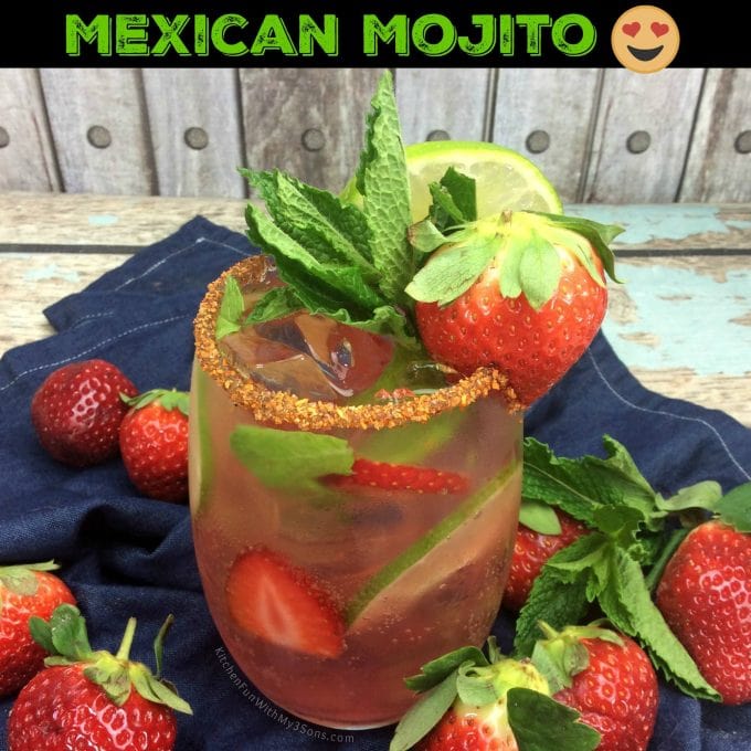 Strawberry Mexican Mojito - Over 40 of the BEST Summer Cocktails!
