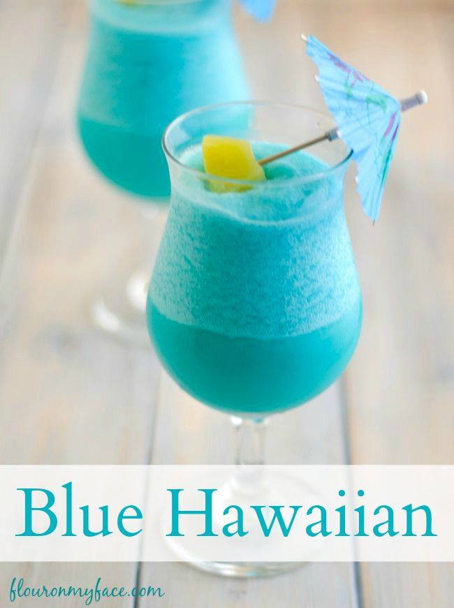 Blue Hawaiian Cocktail - Over 40 oft he BEST Cocktails!