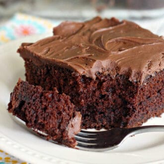 Sour Cream Chocolate Cake Feature