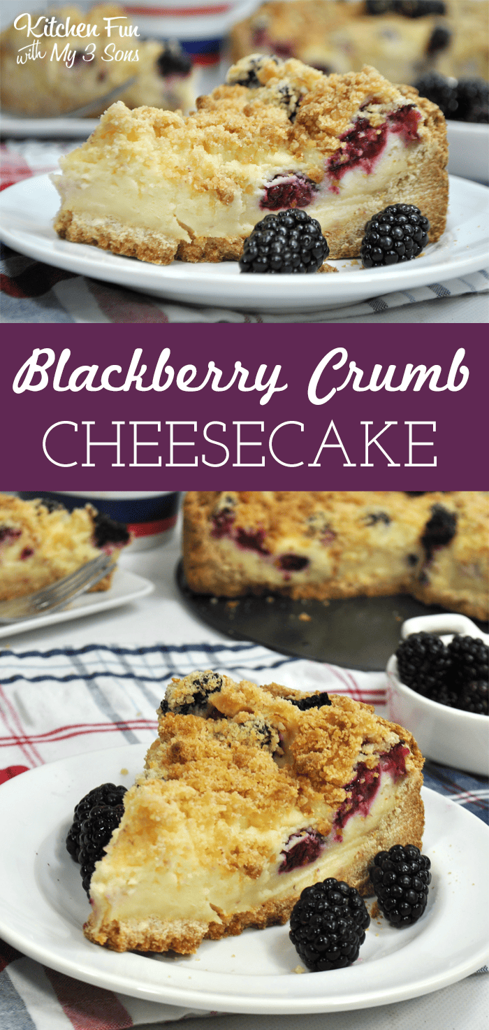 Blackberry Crumb Cheesecake