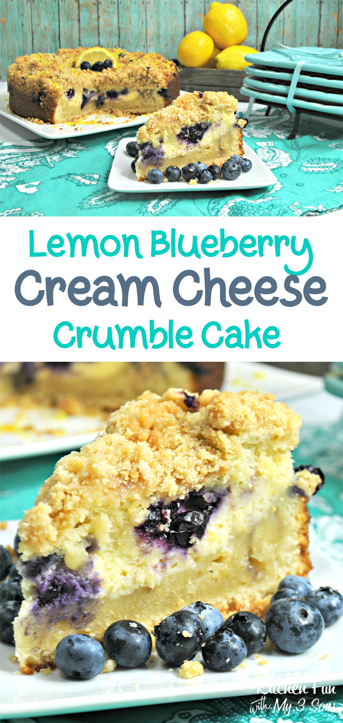 Lemon Blueberry Cream Cheese Crumb Cake
