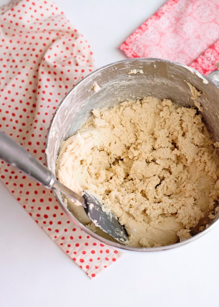 cookie batter in a bowl
