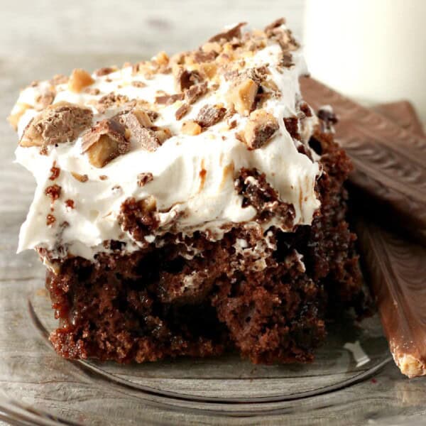 Heath Bar Poke Cake feature