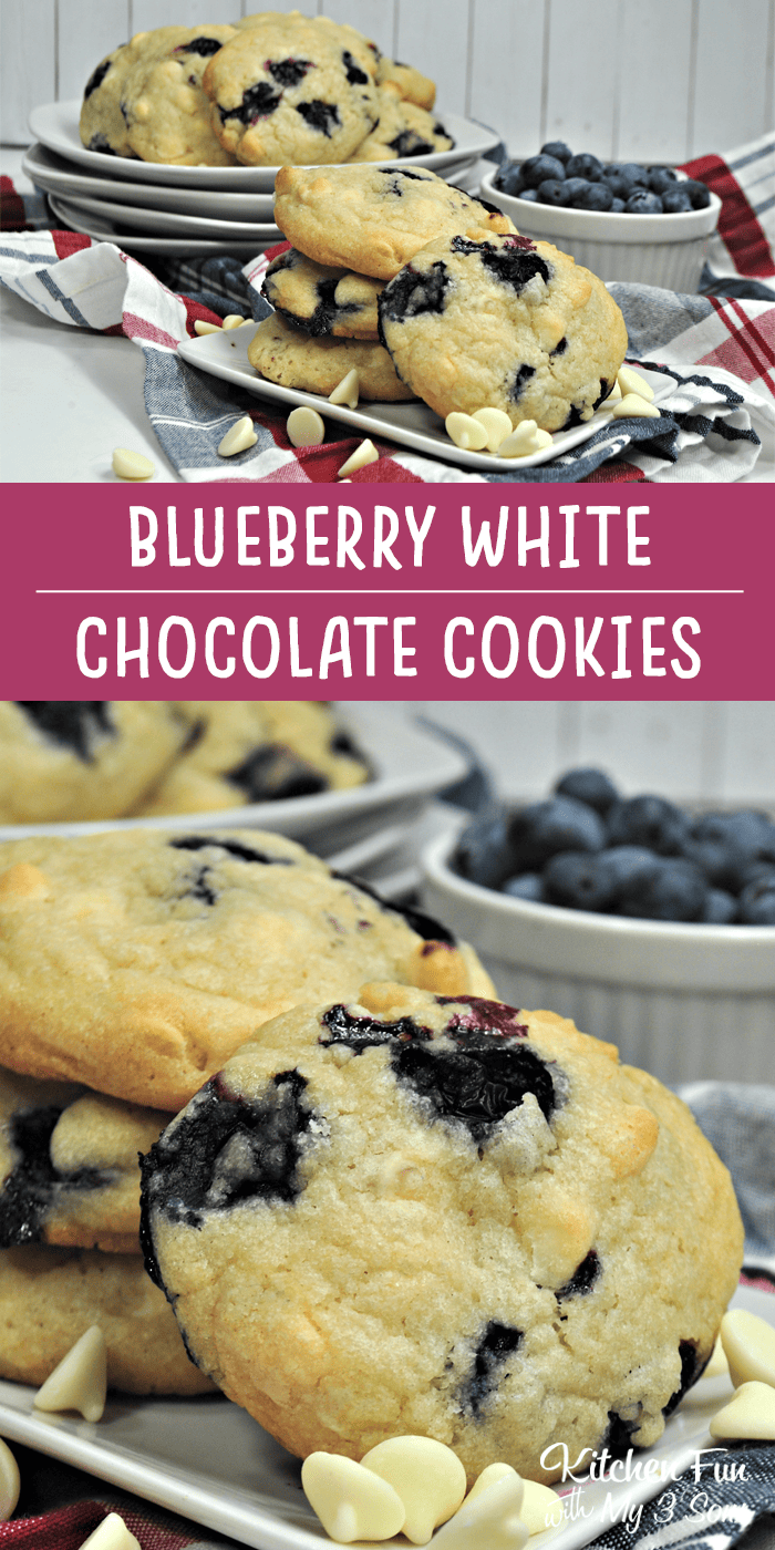 Blueberry White Chocolate Cookies