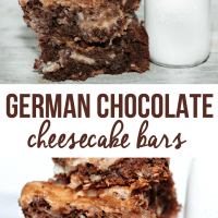EASY German Chocolate Cake Cheese Cake Bars