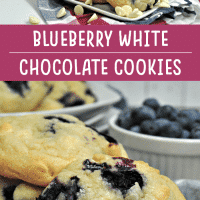 Blueberry White Chocolate Cookies Pin