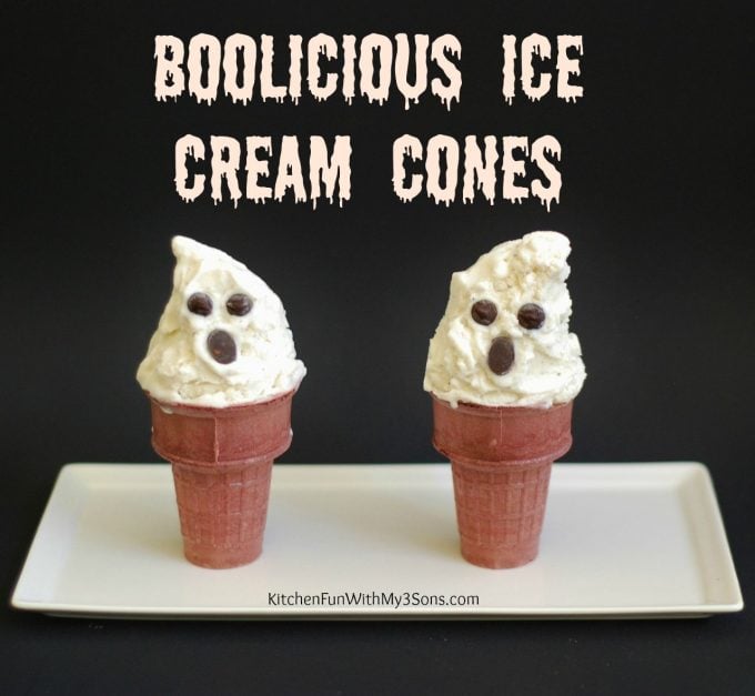 Ghost Ice Cream Cones - BEST Halloween Treat ideas!