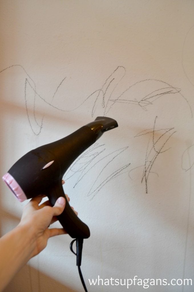 The BEST Cleaning Hacks - How to remove Crayon with a Hairdryer 