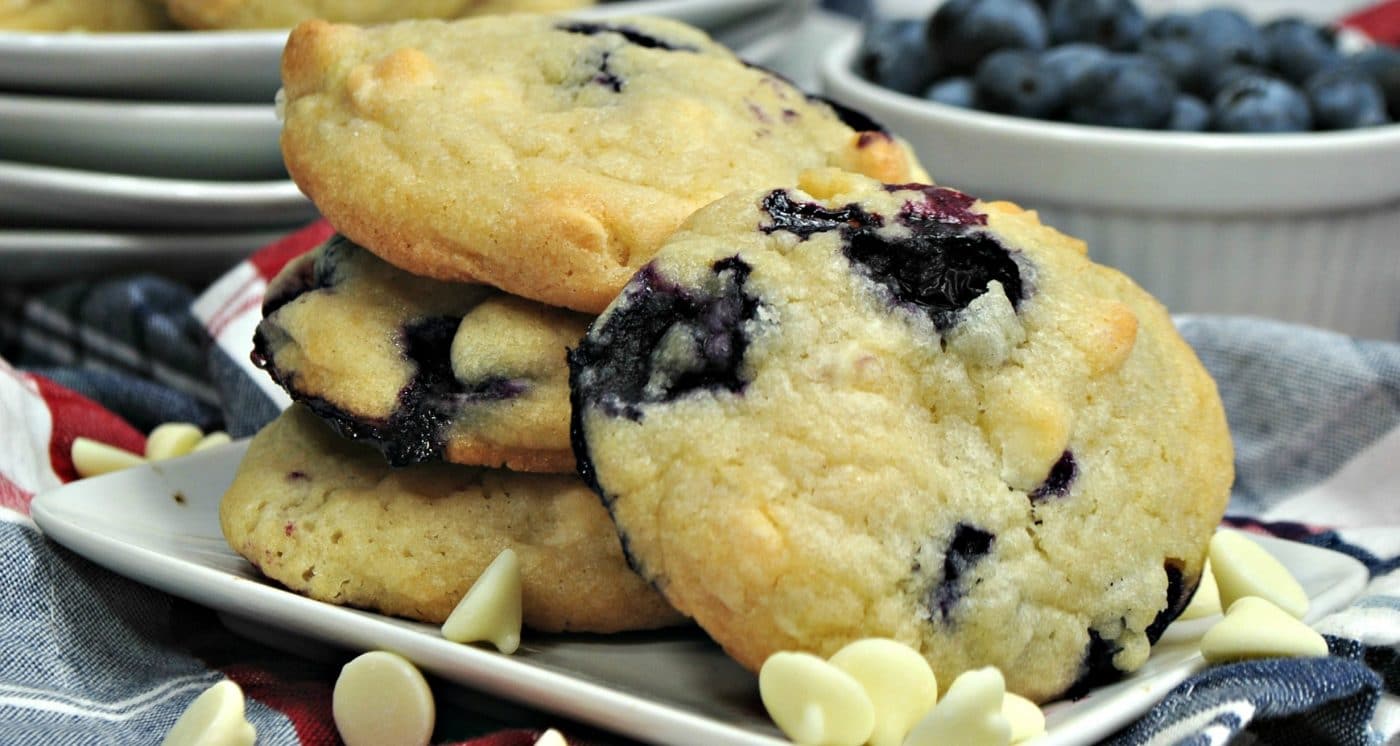 Blueberry White Chocolate Cookies - Kitchen Fun With My 3 Sons